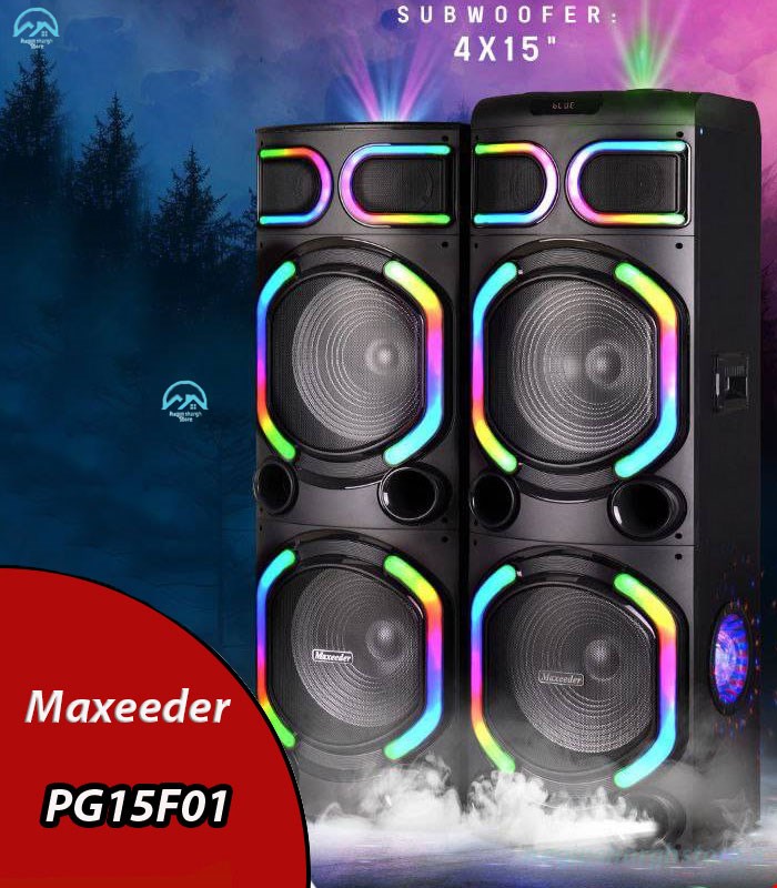 اسپیک بزرگ خانگی مکسیدر مدل PG15F01 دودزا لیزری