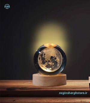 گوی کریستالی کوچک طرح ماه کامل